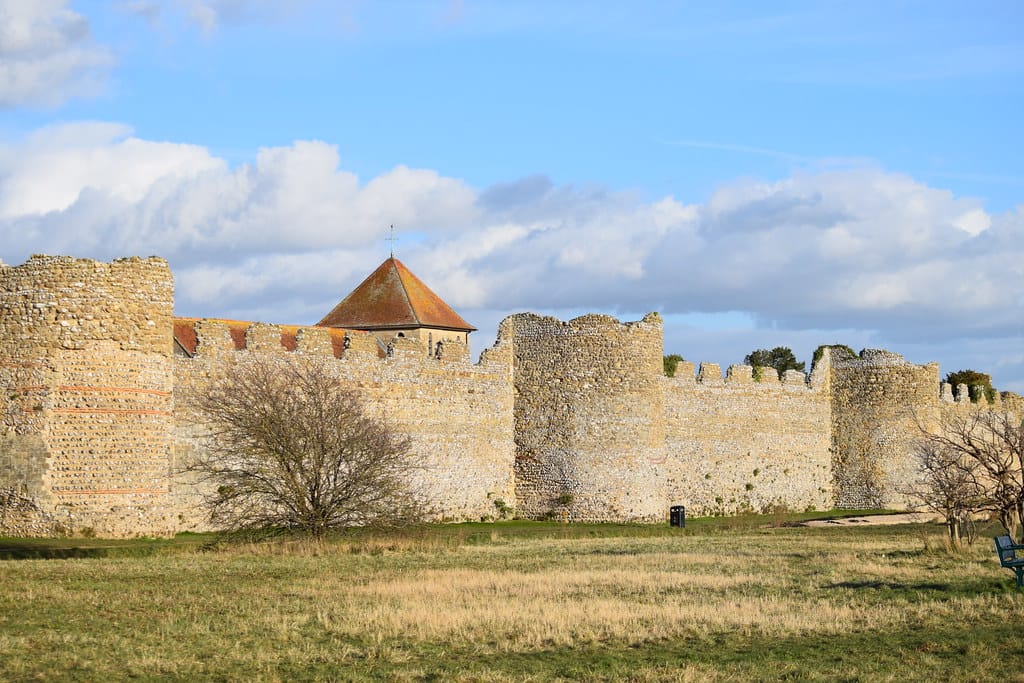 Portchester Castle — historic Roman fort overlooking Portsmouth Harbour in Hampshire